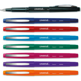 Universal™ Stick Porous Point Pen Medium 0.7mm Assorted Ink/Barrel 8/Pack