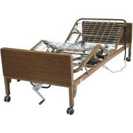 Delta Ultra Light Full Electric Hospital Bed with Full Rails and Innerspring Mattress