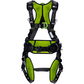 Miller® H700 Construction Comfort Harness Tongue Buckle Back Front & Side D-Ring L/XL