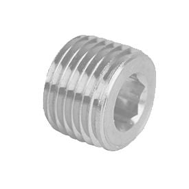 Pittsburgh Plug & Products 19521202 Hex Socket Plug 300# Galvanized Steel - 1/4''