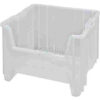 Quantum Heavy-Duty Giant Stacking Bin 16-1/2""W x 17-1/2""D x 12-1/2""H Clear