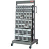 Shuter Flip Out Bin Mobile Cart with 46  Flip Out Bins