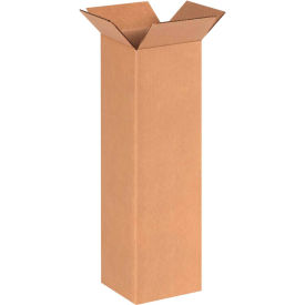 Global Industrial™ Tall Cardboard Corrugated Boxes 6""L x 6""W x 20""H Kraft