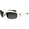 Ergodyne® Skullerz® Odin Safety Glasses Smoke Lens White Frame