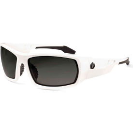 Ergodyne® Skullerz® Odin Safety Glasses Smoke Lens White Frame