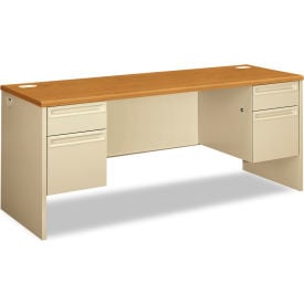 HON®38000 Series Kneespace Credenza 72""W x 24""D x 29-1/2""H Harvest