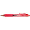 Universal One Clear Barrel Roller Ball Retractable Gel Pen Red Ink Medium Dozen