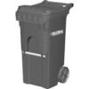 Global Industrial™ Mobile Trash Container 35 Gallon Gray
