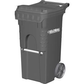 Global Industrial™ Mobile Trash Container 35 Gallon Gray