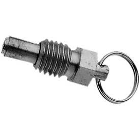 Stubby Hand Retractable Spring Plunger - Zinc Plated Steel 3/8-16 Thread