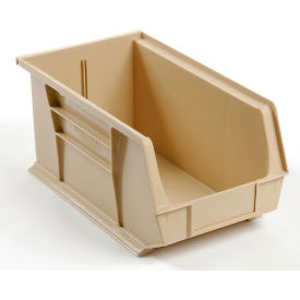 Global Industrial™ Plastic Hang & Stack Bin 14-3/4""L x 8-1/4""W x 7""H Beige