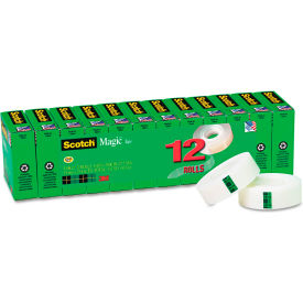 Scotch® Magic Office Tape Refills 3/4"" x 1000"" Roll Clear 12/Pack