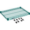 Nexel® S1824G Poly-Green® Epoxy Wire Shelf 24""W x 18""D