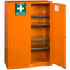 Justrite® Emergency Preparedness Cabinet 65""Wx43""Dx18""H Orange Assembled