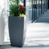Mayne® Kobi 38"" Tall Planter Graphite Gray