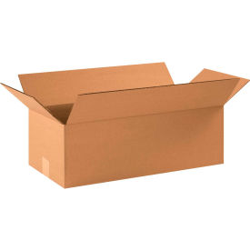 Global Industrial™ Flat Cardboard Corrugated Boxes 22""L x 10""W x 6""H Kraft