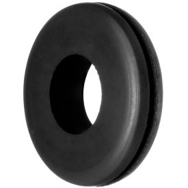 Buna-N Rubber Push-In Grommet for 5/16"" Hole ID and 1/16"" Edge Thickness - 3/16"" ID - Pack of 100