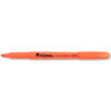 Universal Pocket Clip Highlighter Chisel Tip Fluorescent Orange Ink 1 Dozen