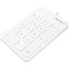 Macally USB Wired 18-Key Numeric Keypad White