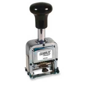 Xstamper® Classix Self-Inking Automatic Number Stamp 6-Band Type Size 1 Black