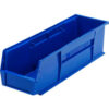 Quantum Storage 5-1/2""W x 18""D x 5""H Ultra Series Stack and Hang Bin Blue Polypropylene 4 Slots