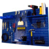 Wall Control Pegboard Standard Tool Storage Kit Blue 48"" X 32"" X 9""