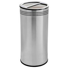 Precision® Stainless Steel Imprinted Trash & Recycling Can 20 Gallon