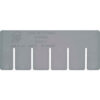 Quantum Storage Short Divider 6""L x 2""W x 1""H Gray Polyprolylene