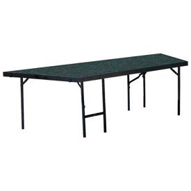 Stage Pie Unit with Carpet for 36""W x 24""H Stage Units - Grey