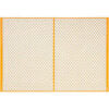 Global Industrial™ Machinery Wire Fence Partition Panel 7'W Yellow