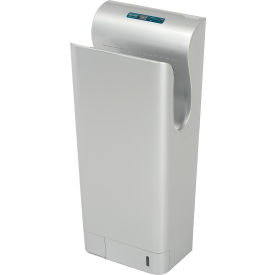 Global Industrial™ High Velocity Vertical Automatic Hand Dyer W/ HEPA Filter Silver 110-120V