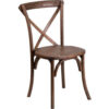 Flash Furniture Stackable Early American Wood Cross Back Chair - Ash - Hercules Series