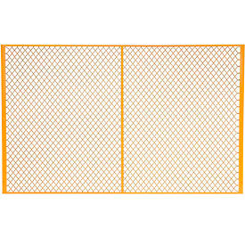Global Industrial™ Machinery Wire Fence Partition Panel 8'W Yellow