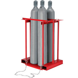 Global Industrial™ Forkliftable Cylinder storage Caddy Stationary For 4 Cylinders
