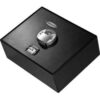 Barska Top Opening Biometric Safe Pistol Cabinet AX11556 - 14-3/4""W x 11-1/4""D x 5""H Black
