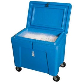 Polar Chest Dry Ice Storage Container with Lid and Casters PB11HLC - 42""L x 29""W x 39""H