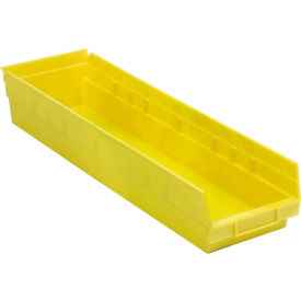 Global Industrial™ Plastic Nesting Storage Shelf Bin 6-5/8""W x 23-5/8""L x 4""H Yellow
