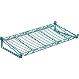 Quantum Small Grid Shelf 24""W x 12""D Steel Light Green Proform