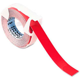 DYMO® Self-Adhesive Glossy Labeling Tape for Embossers 3/8"" x 9-3/4' Roll Red