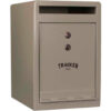 Tracker Safe Front Drop Slot Depository Safe - DS120810-K - Dual Key Lock - 8""W x 10""D x 12""H  Cream