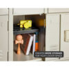 LockerMate Adjust-A-Shelf School Locker Shelf Black