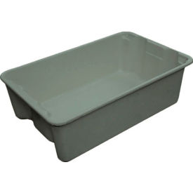 Molded Fiberglass Toteline Nest and Stack Tote 780308 - 19-3/4"" x 12-1/2"" x 6"" Gray