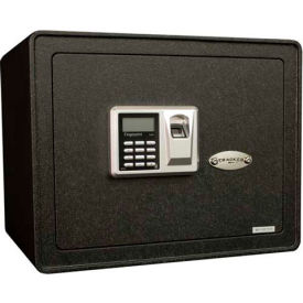 Tracker Safe Security Safe S12 With Biometric Lock & Keyed Lock 15""W x 11-7/8""D x 11-3/4""H Black