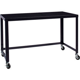 Hirsh Industries® Steel Industrial 48"" Mobile Desk in Black