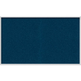 Ghent 48""W x 48""H Vinyl Bulletin Board - Aluminum Frame - Navy
