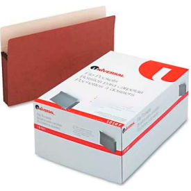 Universal® 3-1/2"" Expansion File Pockets Straight Tab Legal Redrope/Manila 25/Box