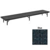 Riser Straight with Carpet - 96""L x 18""W x 16""H - Blue