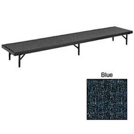 Riser Straight with Carpet - 96""L x 18""W x 16""H - Blue