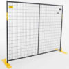Perimeter Patrol™ Welded Wire Black Powder Coat Fence 7'6""Wx6'H 4 Panel Kit