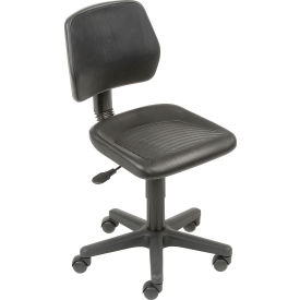 Interion® Task Chair With Mid Back Polyurethane Black